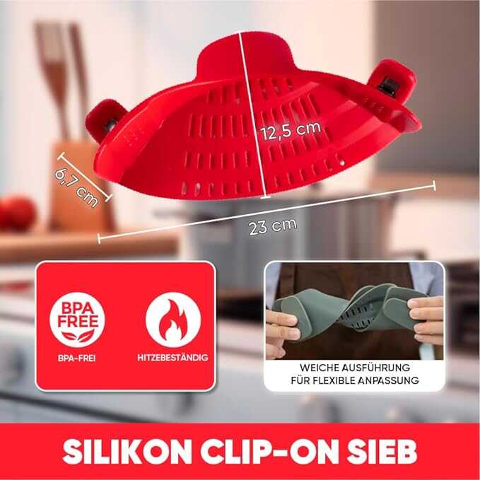 ZAIGON Sieb aus lebensmittelechtem Silikon